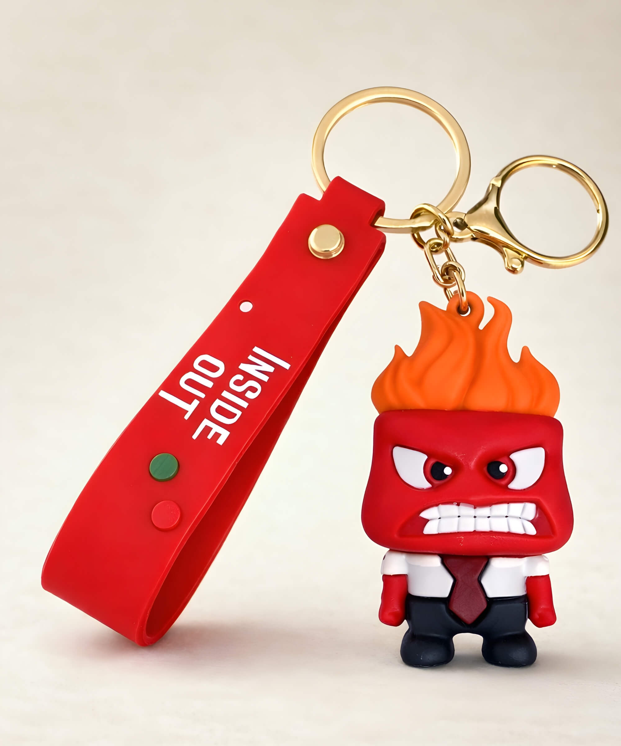 Anger Inside Out keychain red emotion character cute bag charm
