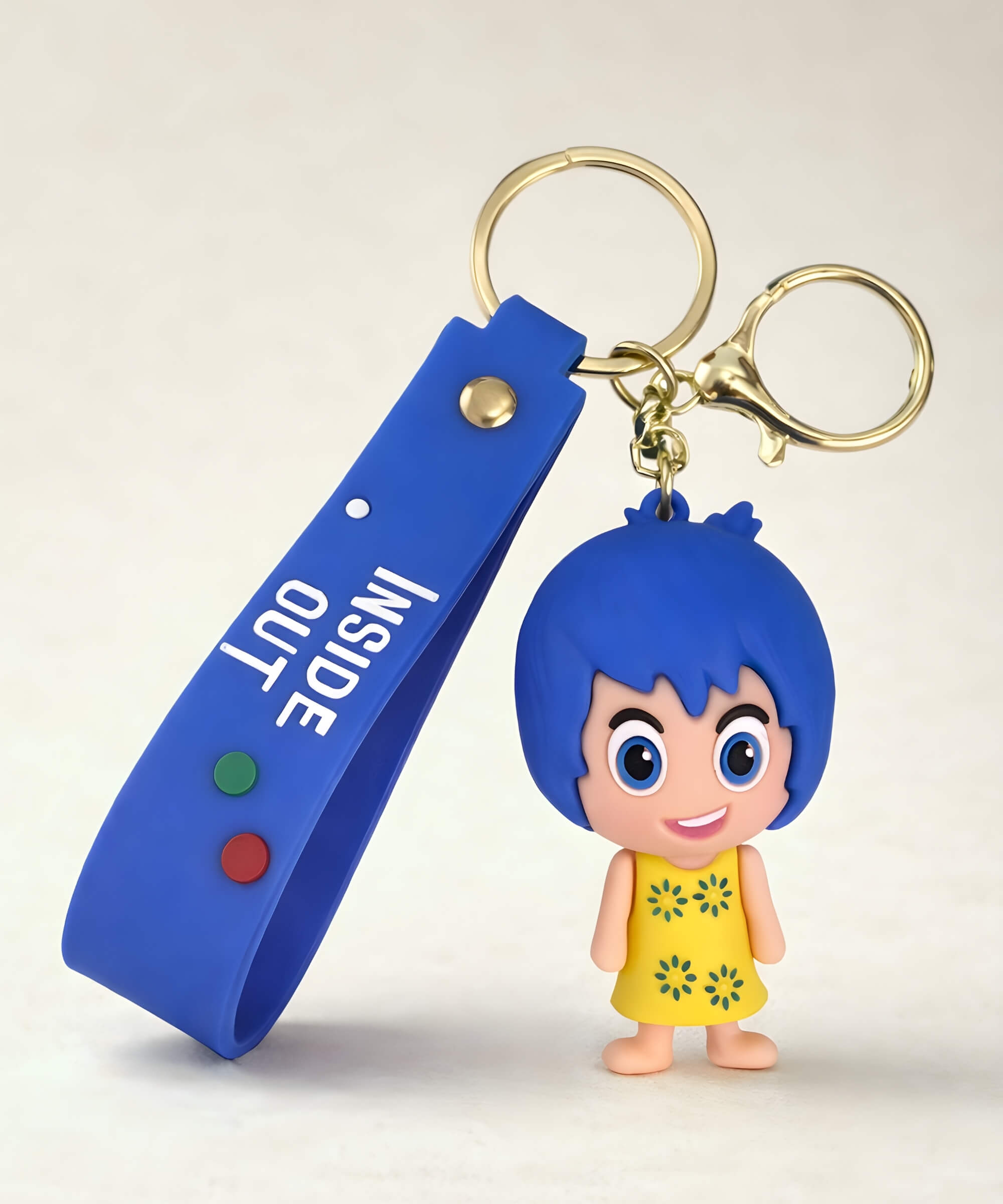 Joy Inside Out keychain yellow emotion character cute bag charm