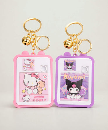Sanrio puzzle keychain Hello Kitty and Kuromi sliding jigsaw bag charm cute character mini keychain