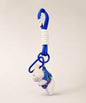 Blue bunny resin keychain