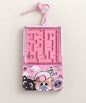 Pink Cat Ball Maze Game Keychain with start and finish maze