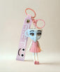 Italian brainrot keychain Ballerina Cappuccina pink cute character bag charm