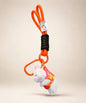 Red bunny resin keychain