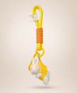 Yellow bunny resin keychain
