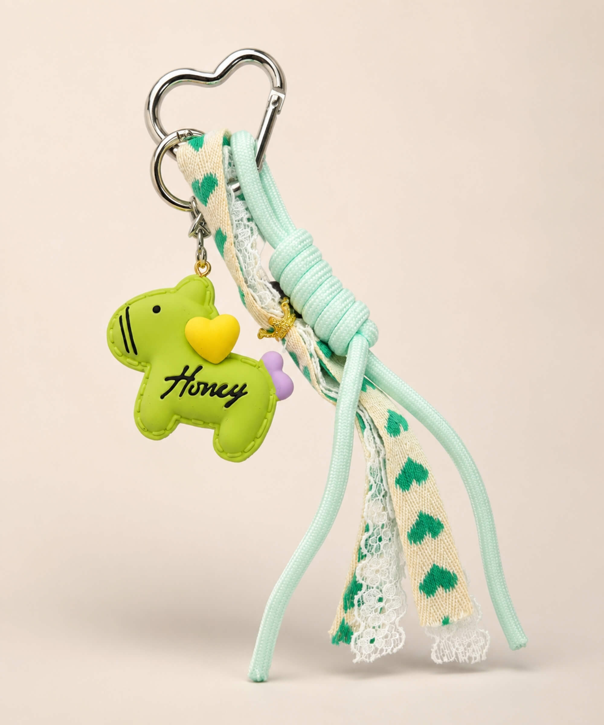 Green pony resin phone charm