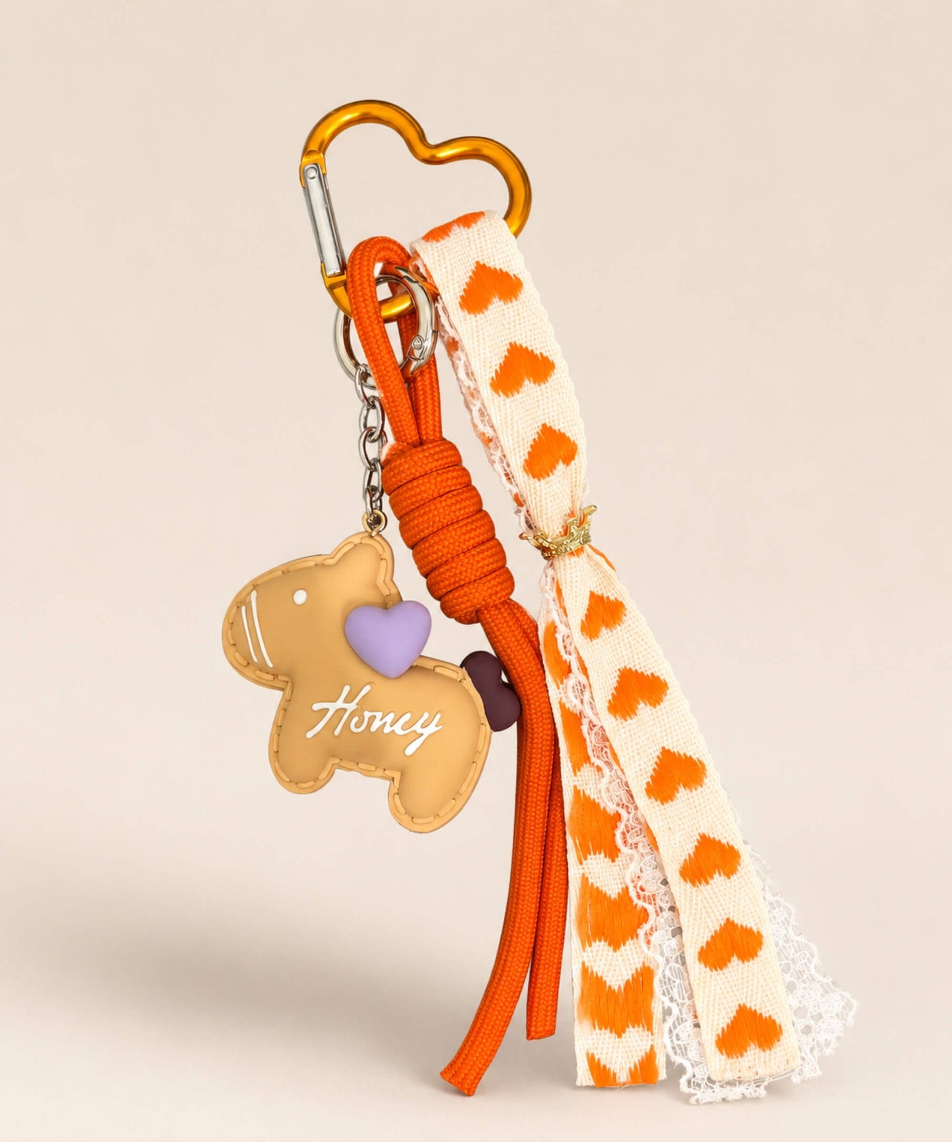 Orange pony resin phone charm