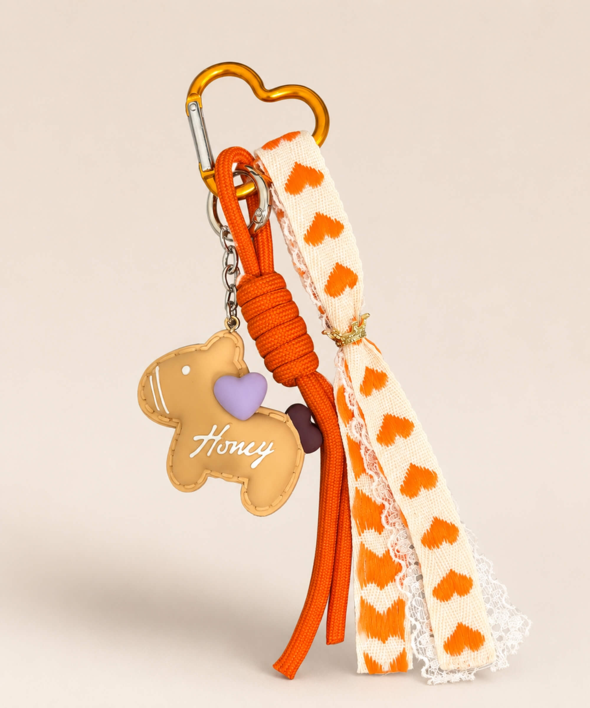 Orange pony resin phone charm