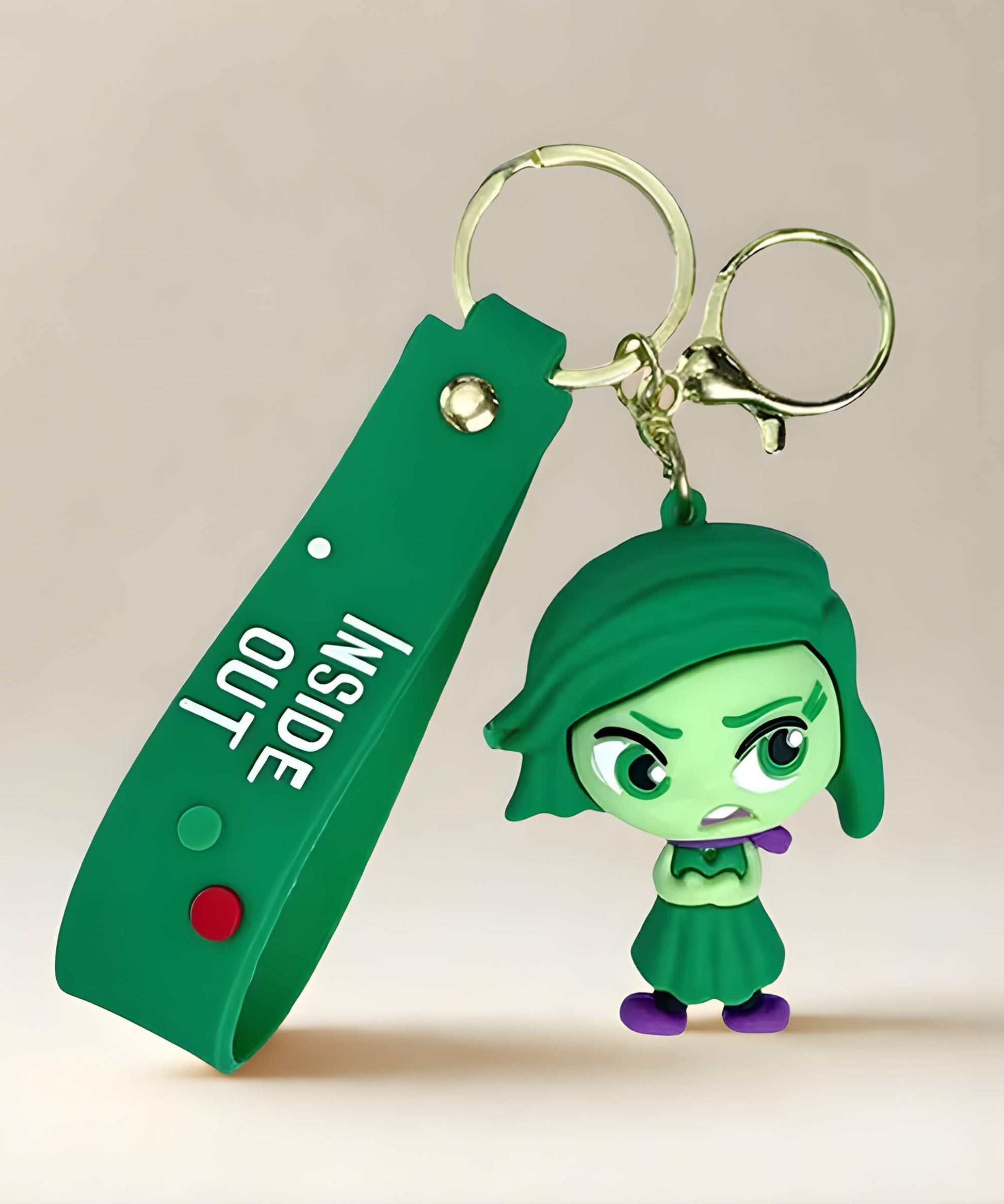 Disgust Inside Out keychain green emotion character cute bag charm