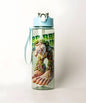 Italian brainrot green water bottle 750ml flip top kids bottle Brr Brr Patapim character design