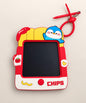 Penguin Chips LCD Drawing & Writing Tablet Keychain with attached stylus