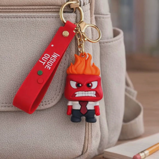 Inside Out emotion character keychain cute bag charm cartoon figure collection