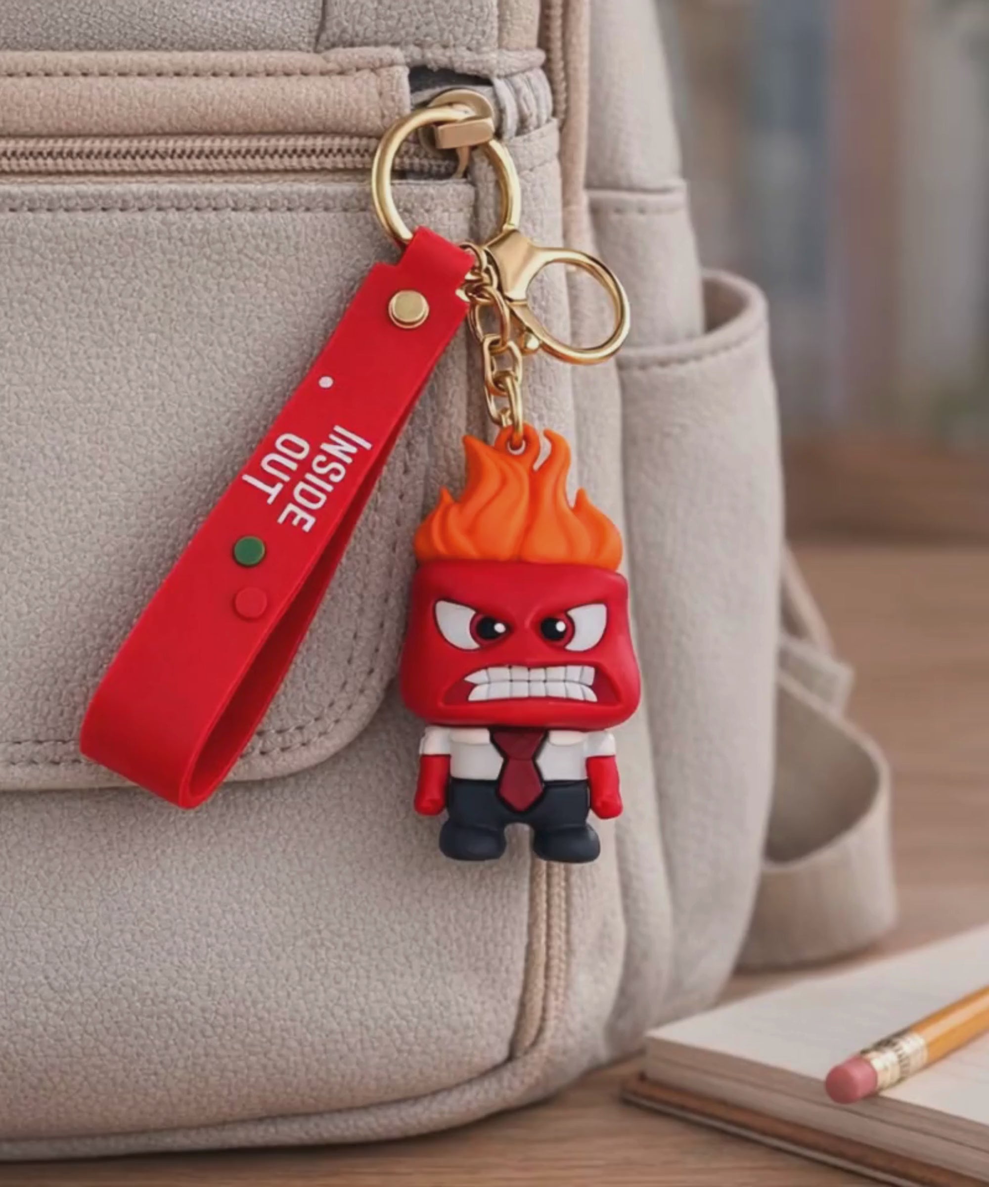 Inside Out emotion character keychain cute bag charm cartoon figure collection