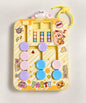 Bear Large Maze sliding bead game keychain with movable puzzle pieces