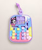 Kuromi Small Maze sliding bead game keychain with movable puzzle pieces