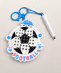 Football magnetic bead drawing keychain with white magnetic pen
