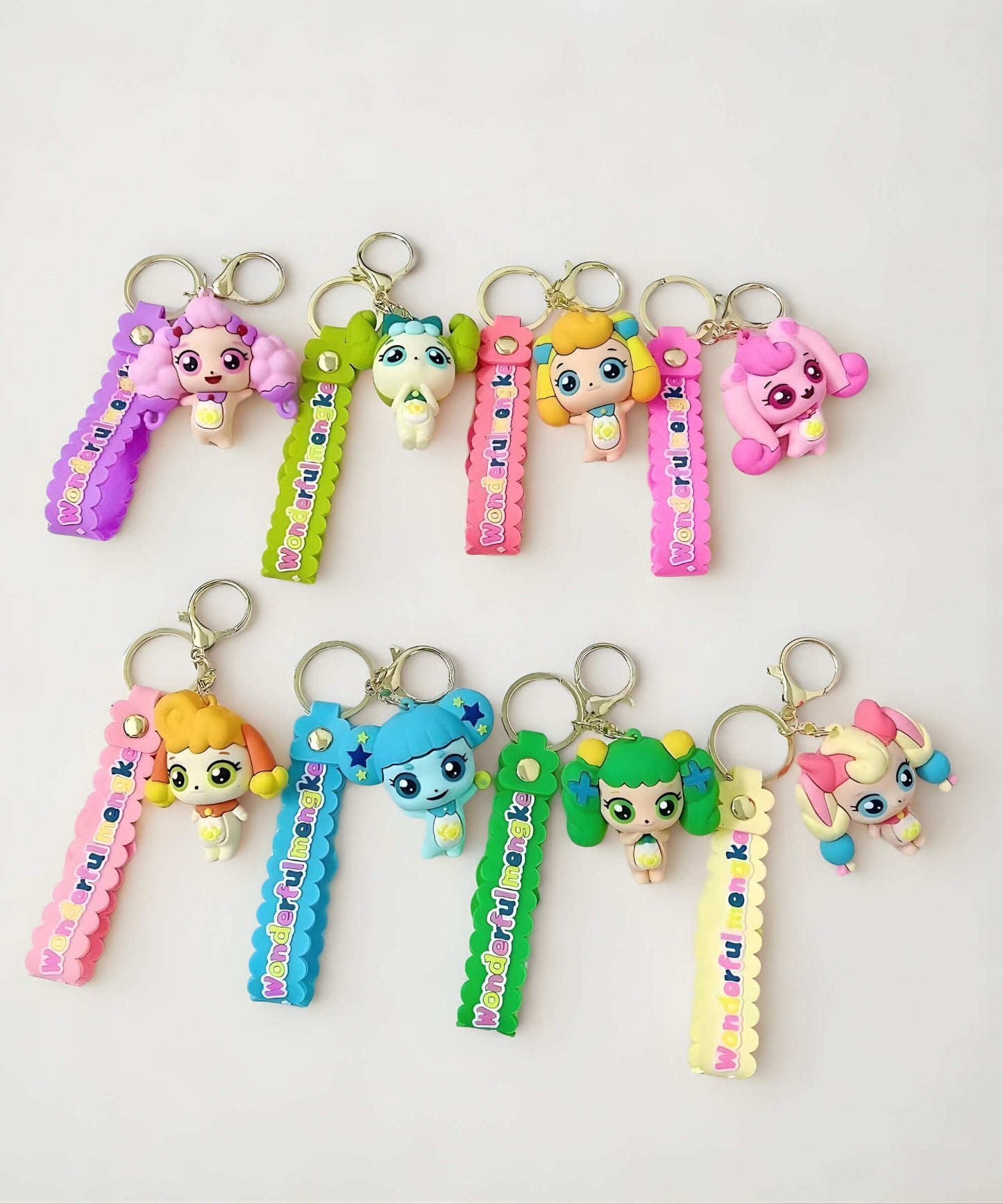 Teenieping fairy character keychain cute bag charm close up detail design