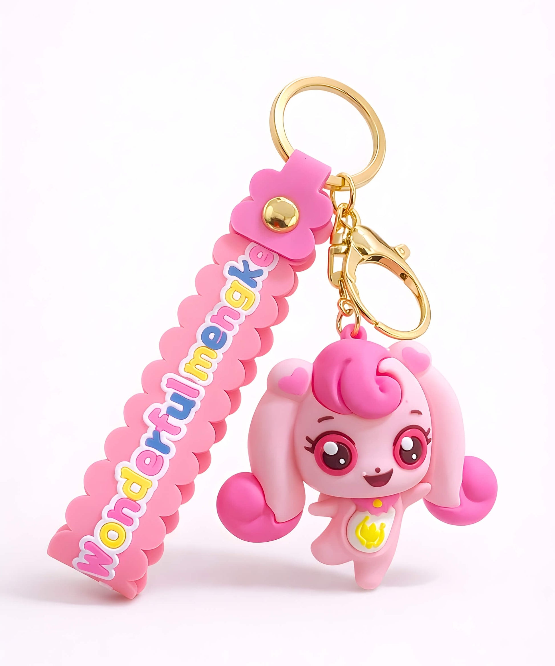Heartsping teenieping keychain pink fairy character cute bag charm