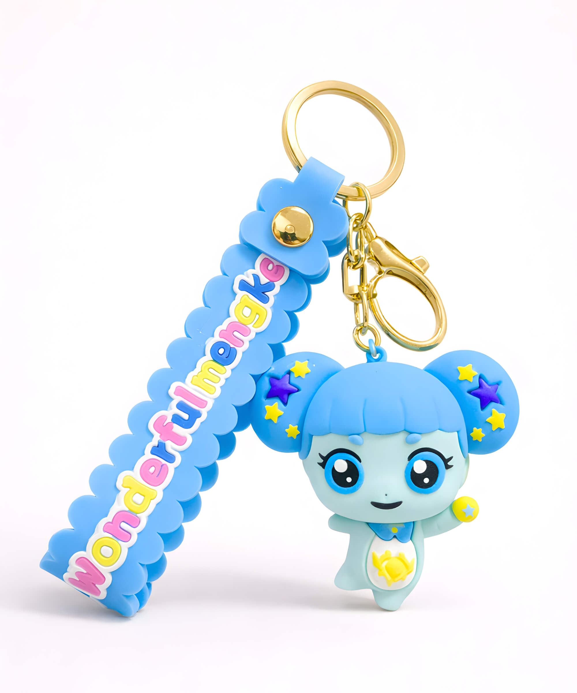 Trustping teenieping keychain blue fairy character cute bag charm